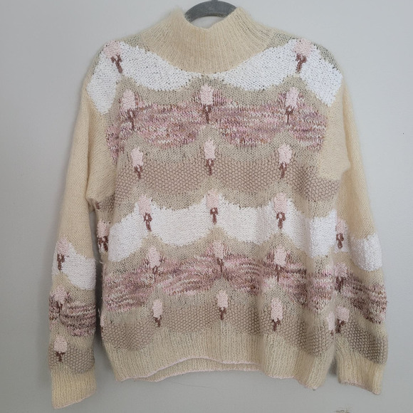 None Sweaters - Vintage Wool? Sweater Women's Medium Cowl Neck